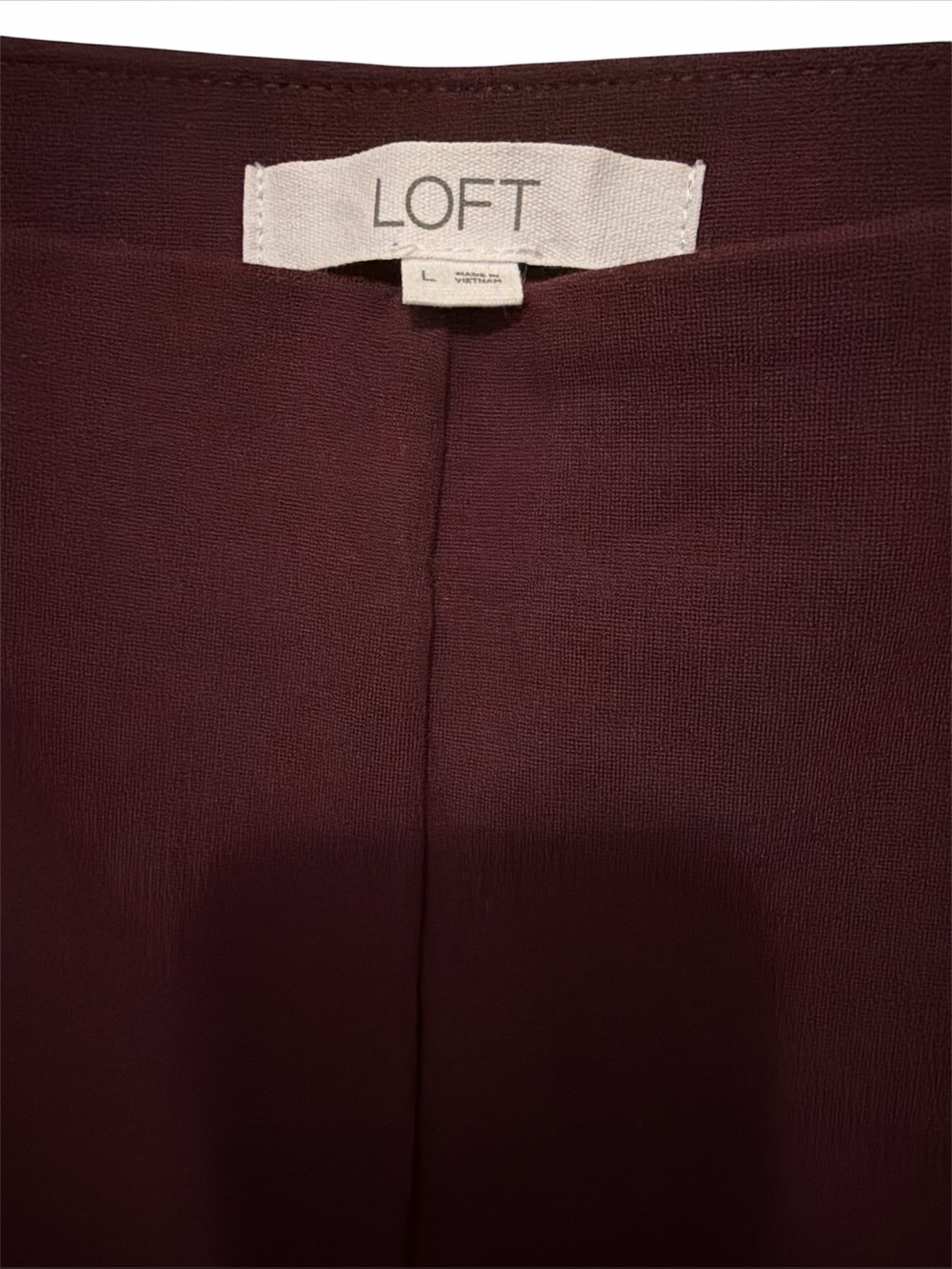 LOFT high rise Ponte pants size Large